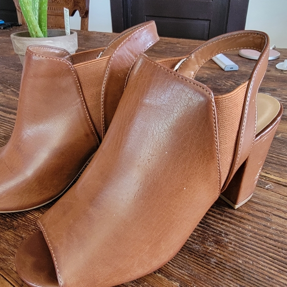 Chinese Laundry Spring/Summer Slingback open Toe Heeled Sandal Tan sz 8.5 - Picture 5 of 10